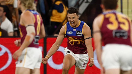 Cometh the moment, cometh the man: Hugh McCluggage put the dagger through Hawthorn hearts.