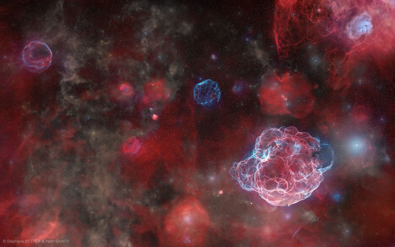 APOD: 2026 September 24 - The Ghosts of Five Supernovas