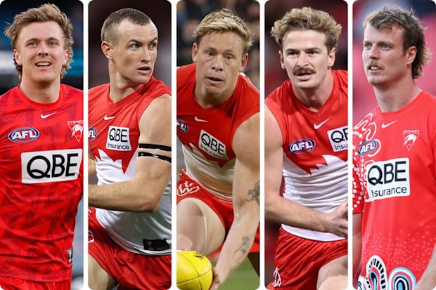The five players have been suspended for the remainder of the AFL season.