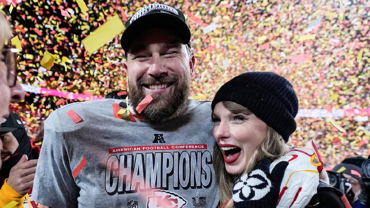 Taylor Swift sings about husband Travis Kelce in the new track Cleveland! (AP PHOTO)