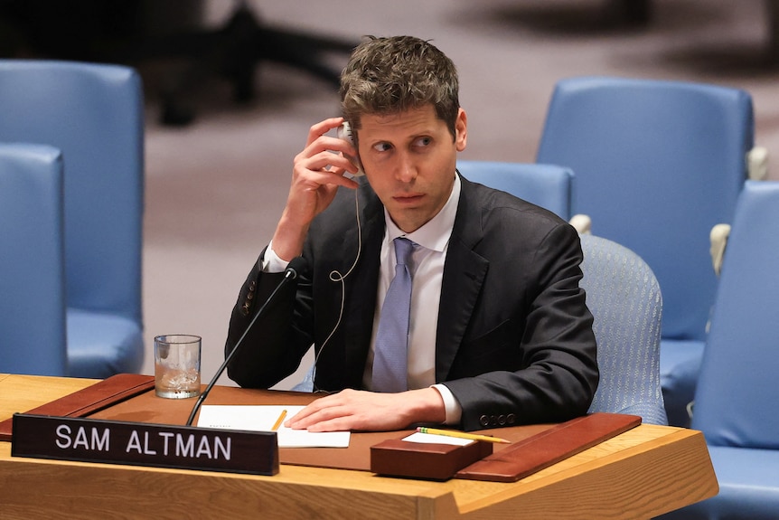 Sam Altman sits in at the UN Security Council.