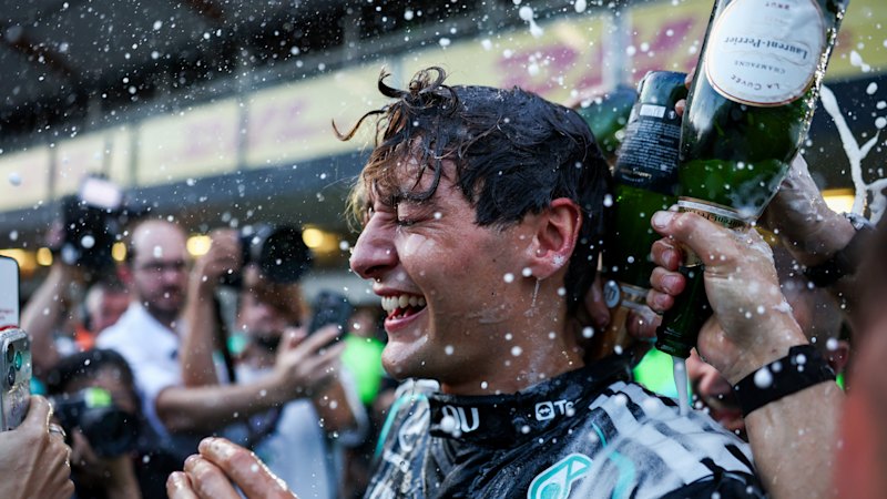 Formula 1: More woe for Oscar Piastri as George Russell wins in Azerbaijan to trim Kimi Antonelli’s F1 lead
