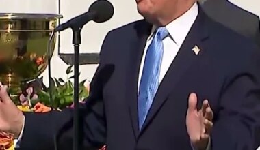 Trump says US is 'better than ever' while speaking at Presidents Cup golf tournament - YouTube