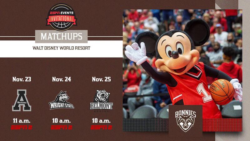 Men’s Basketball ESPN Events Invitational Opponents and Game Times Announced