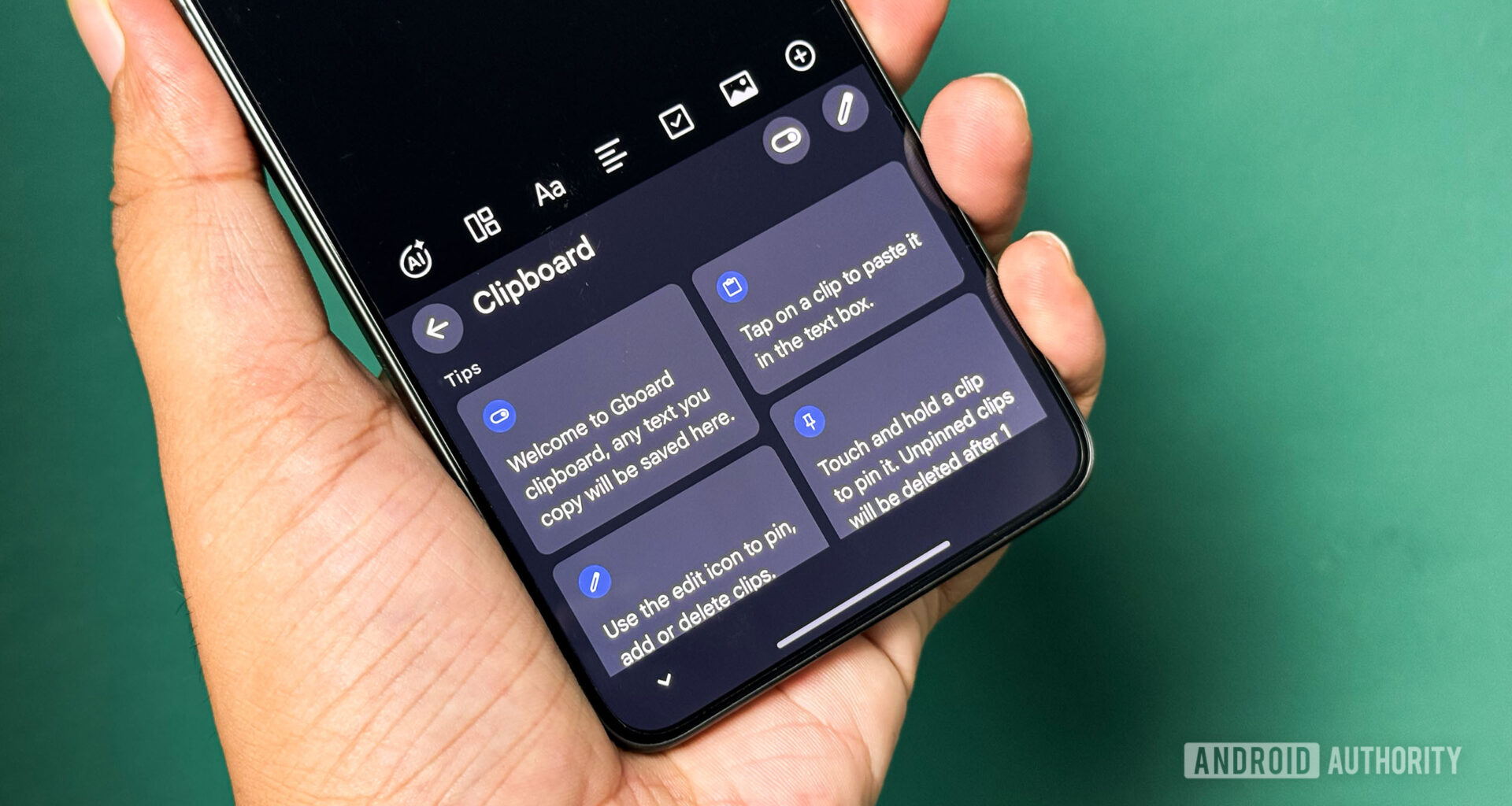 gboard app with clipboard open on vivo x300 ultra