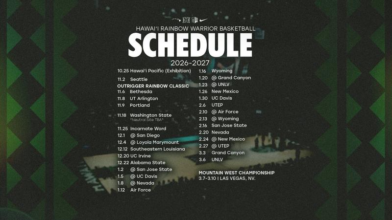 Men's Basketball Announces 2026–27 Schedule And National Broadcast Package