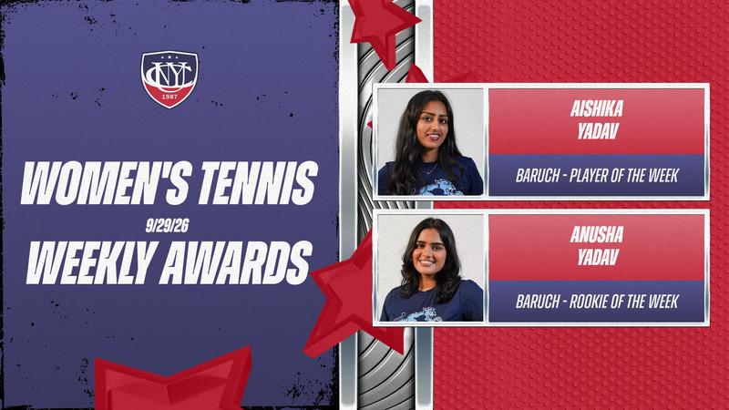 Yadav Sisters Headline CUNYAC Women's Tennis Weekly Honors
