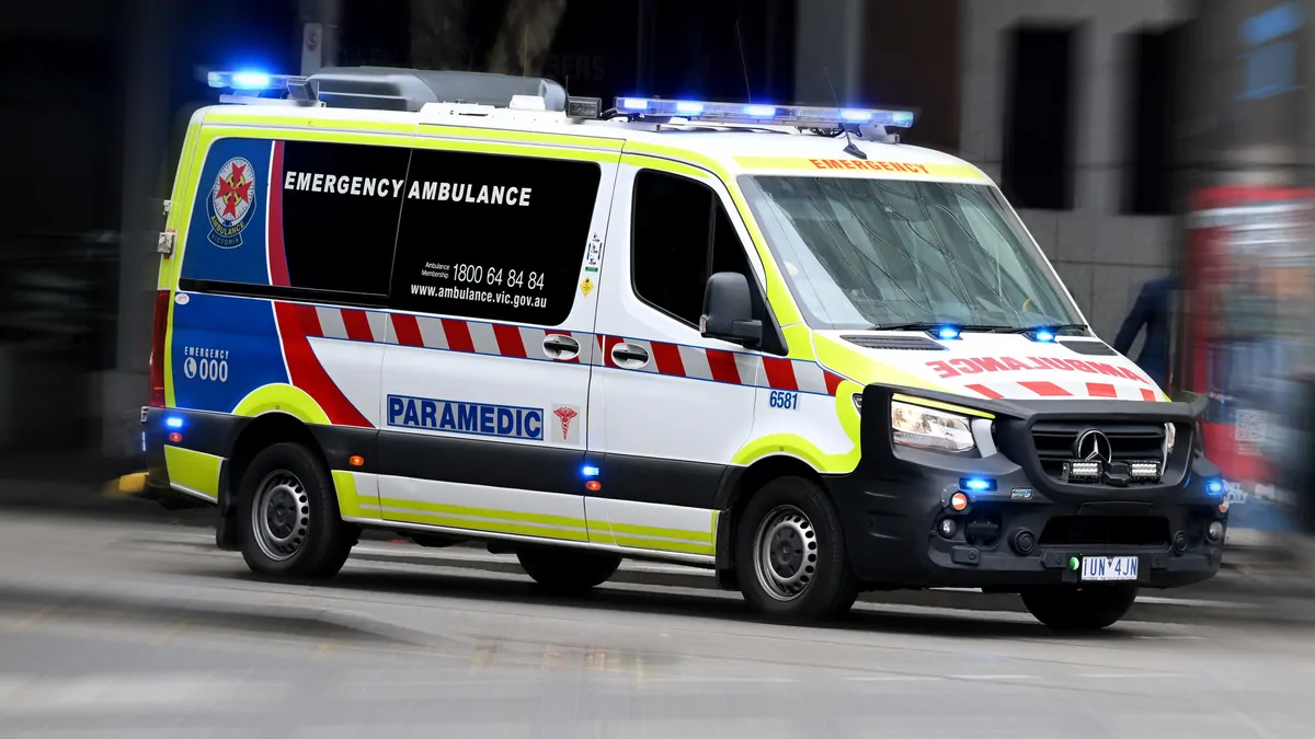 Jumping castle incident: Two children rushed to hospital after inflatable flies into air in Mount Duneed, Vic