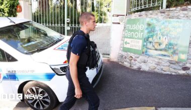 Renoir: Thieves who stole four paintings abandoned two in garden as they fled, says mayor