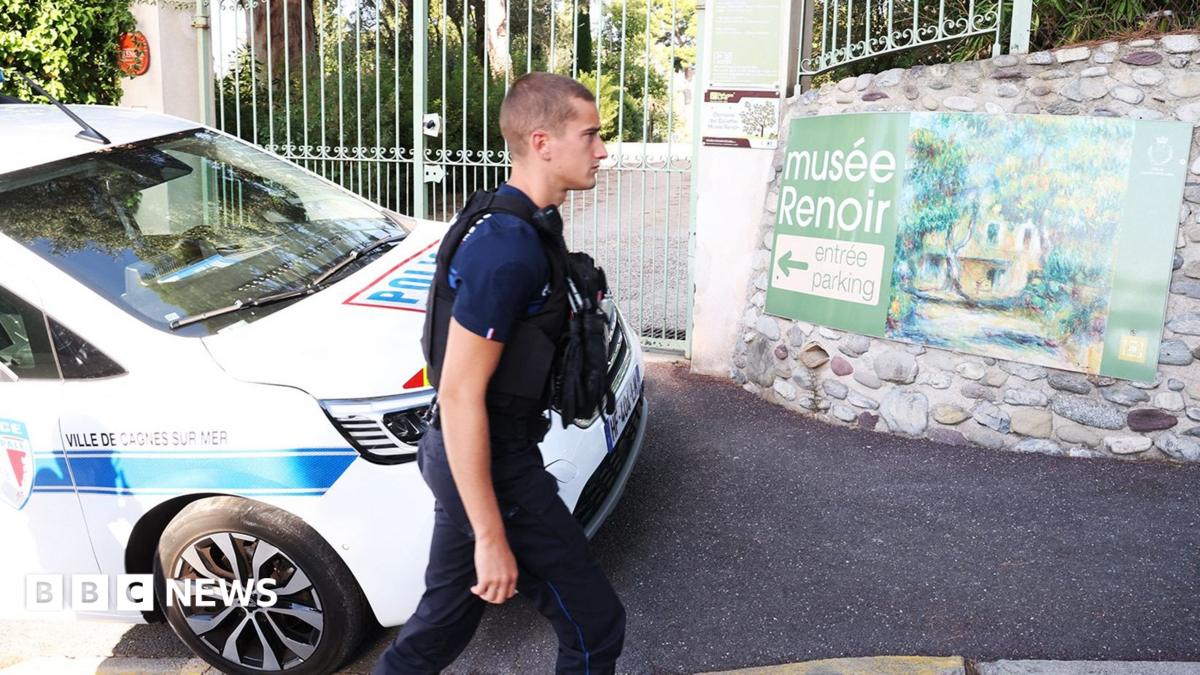 Renoir: Thieves who stole four paintings abandoned two in garden as they fled, says mayor