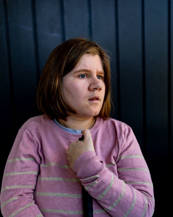 Amber Curry is facing a reduction to her psychosocial support package.