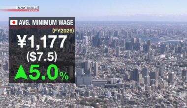 Japan average minimum wage marks 2nd largest yearly hike