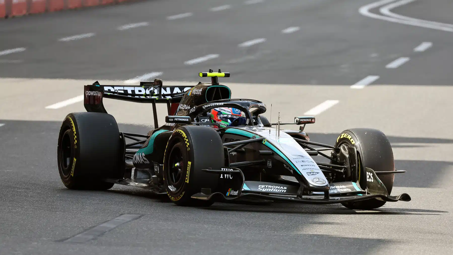 Kimi Antonelli (Mercedes) during practice for the 2026 Azerbaijan Grand Prix