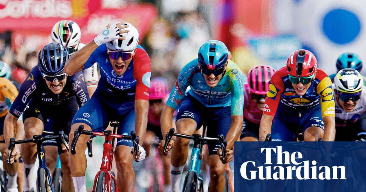 Vuelta a España: tearful Tronchon claims surprise stage victory in chaotic finish | Vuelta a España