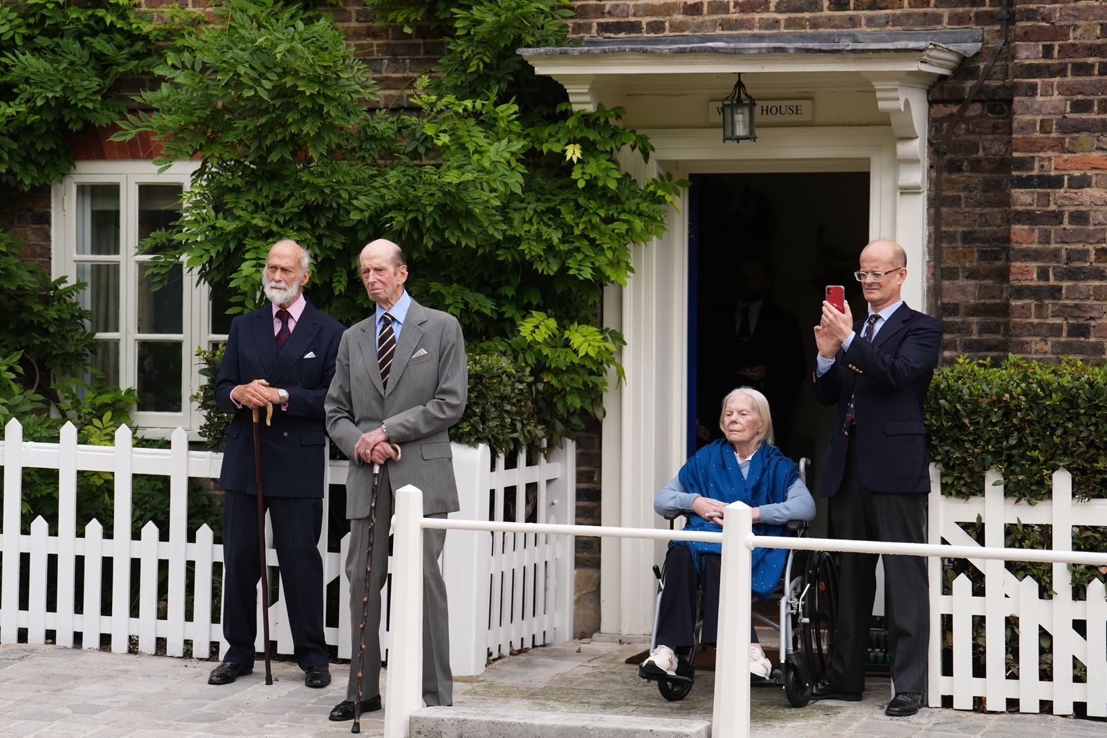 Image may contain Prince Michael of Kent Jacques François Prince Edward Duke of Kent Nature Outdoors Yard and Lamp