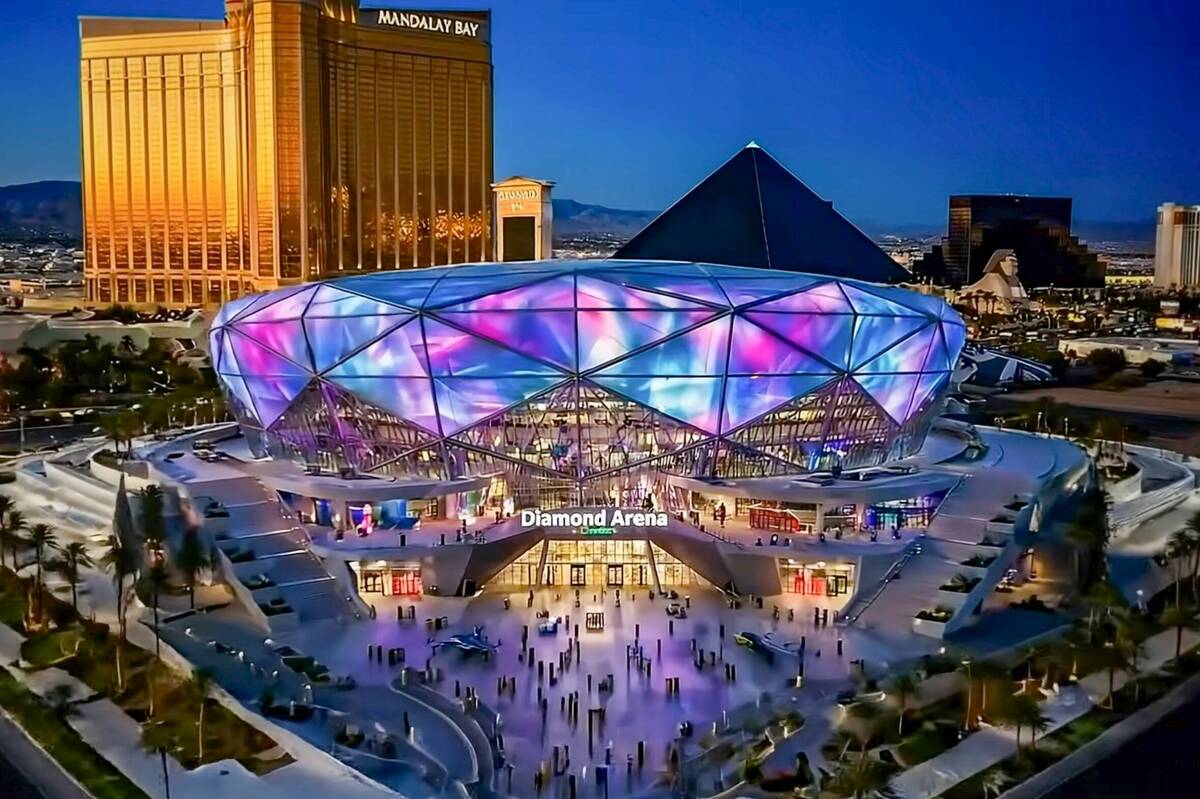 This is an artist rendering of the proposed Las Vegas Diamond Arena project is being proposed f ...