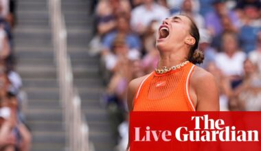 US Open 2026 quarter-finals: Aryna Sabalenka beats Linda Noskova in deciding tie-break – live | US Open Tennis 2026