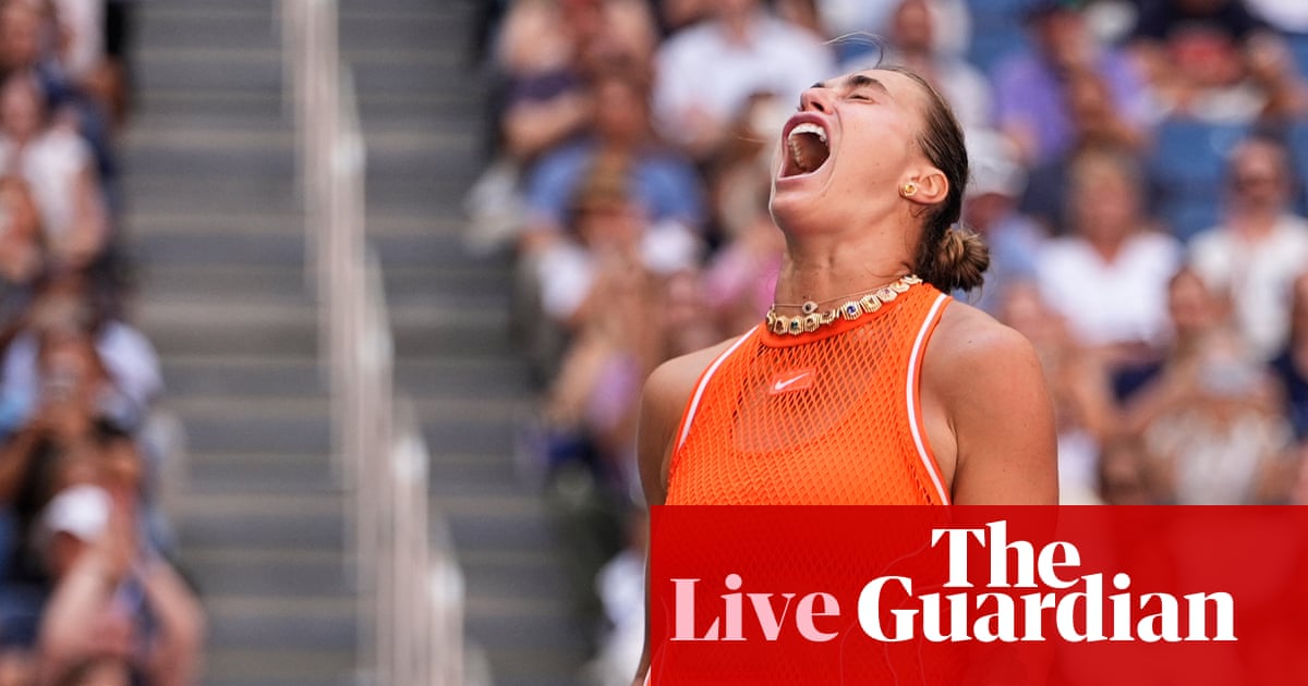 US Open 2026 quarter-finals: Aryna Sabalenka beats Linda Noskova in deciding tie-break – live | US Open Tennis 2026
