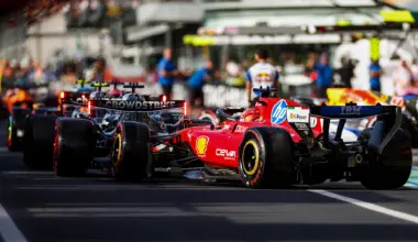 MONZA, ITALY - SEPTEMBER 05: Second placed qualifier George Russell of Great Britain and Mercedes