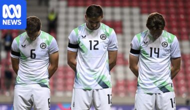 Ireland wears black armbands, refuses handshake with Israel before Nations League football match