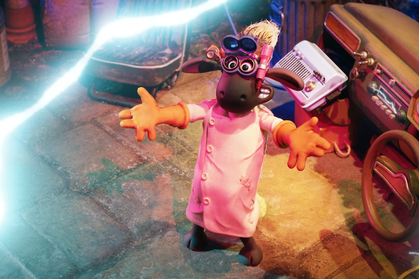 Shaun the Sheep as a mad scientist