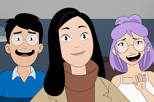 Andrew Law voices Andrew, Stephanie Hsu is Ruthie and Poppy Liu is Eunice in Dang!