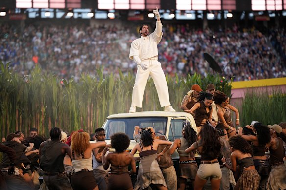 Bad Bunny entertained 4.157 billion viewers at the Super Bowl Halftime Show.
