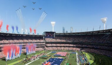 ‘Australia, I love you’: US reporter’s verdict on NFL’s ‘gladiator-ish’ MCG spectacle
