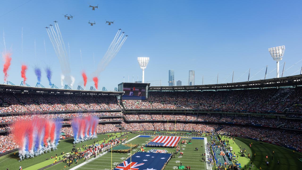 ‘Australia, I love you’: US reporter’s verdict on NFL’s ‘gladiator-ish’ MCG spectacle