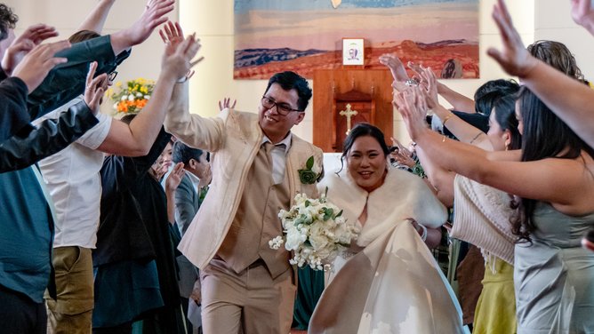 Leanne and Jose's sweet wedding ceremony in Bunbury.