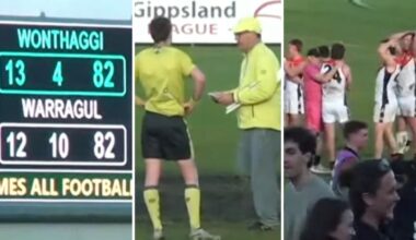 AFL 2026: Gippsland League finals drama as Warragul def Wonthaggi with behind taken away after full-time, video, latest news