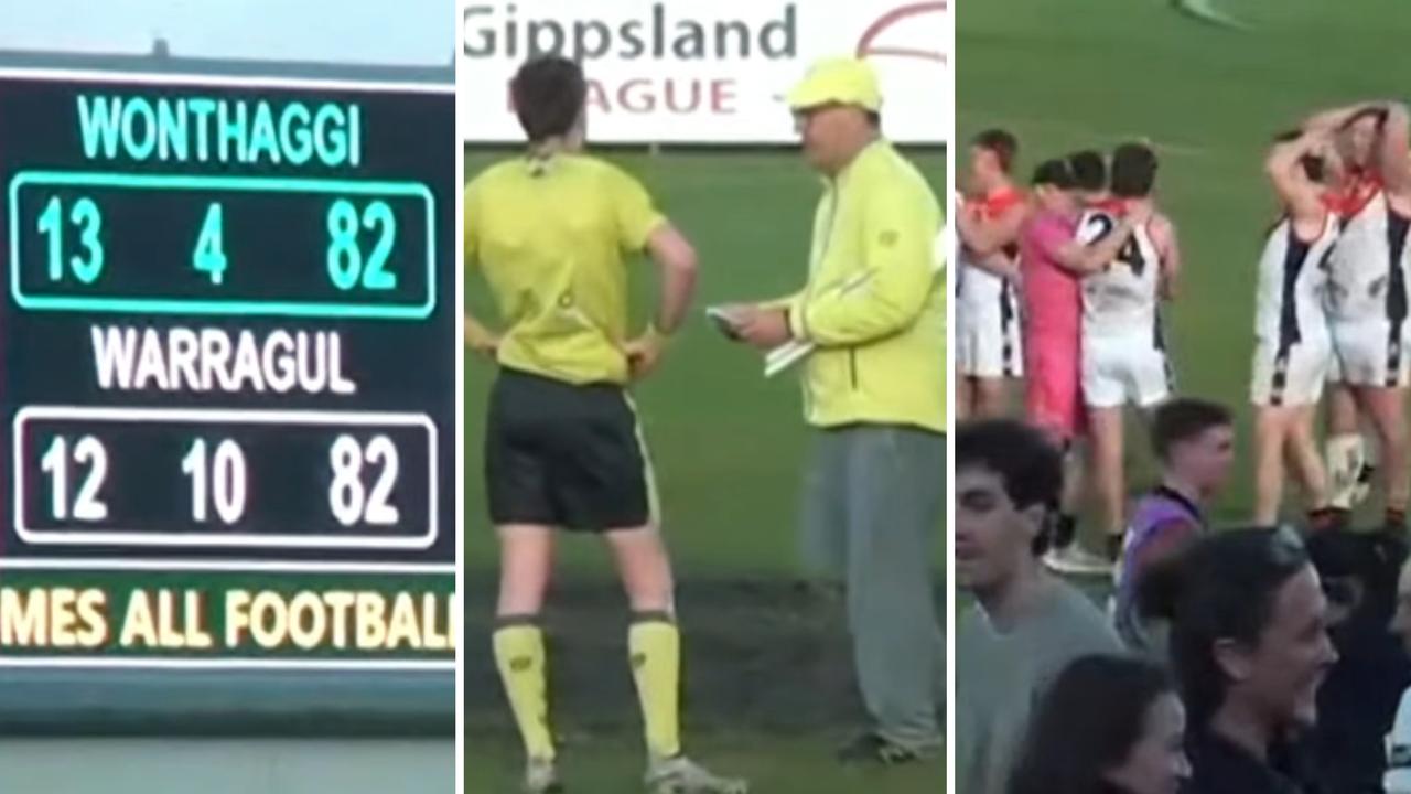 AFL 2026: Gippsland League finals drama as Warragul def Wonthaggi with behind taken away after full-time, video, latest news