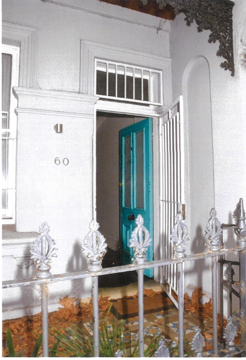 the front of house 60 brown street paddington where two people were allegedly killed