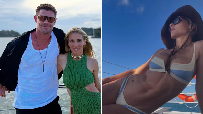 Chris Hemsworth’s wife Elsa Pataky sparks online debate with new exercise video on a boat. 