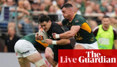 South Africa v New Zealand: fourth and final rugby union Test – live | Rugby union
