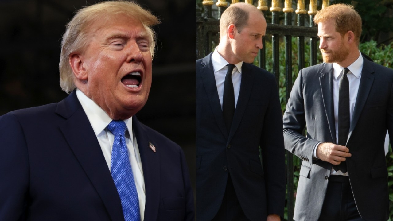 'Never again': Donald Trump's brutal eight-word comment on William and Harry feud as US president doubles down on Sussexes' criticism