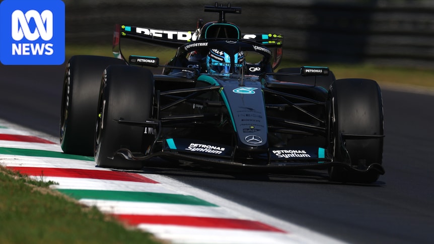 George Russell hits back for Mercedes in Italian Formula 1 Grand Prix practice at Monza