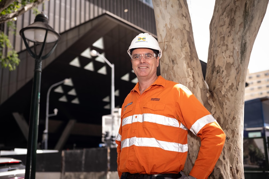 A man in high-vis