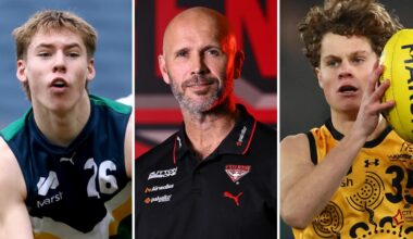 AFL draft 2026: Essendon Pick 1 options revealed as Ethan Drever, Heath Mellody emerge, could Bombers bid on Dougie Cochrane and Cody Walker?