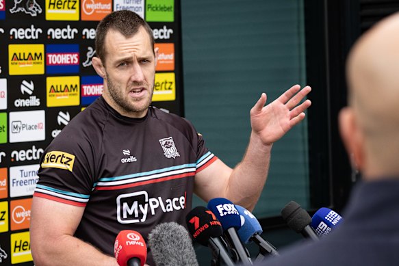 Penrith Panthers lock Isaah Yeo on Tuesday.