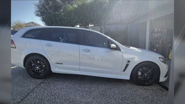 The white Commodore station wagon was seized in relation to the fatal incident.
