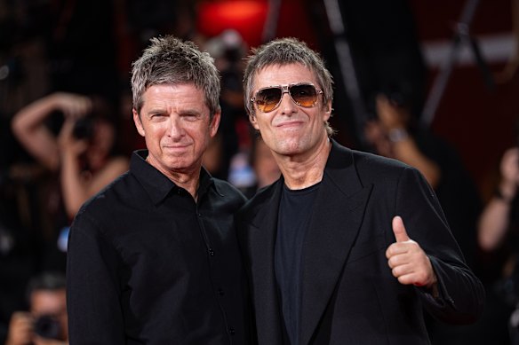 Noel and Liam Gallagher attend the Oasis: Don’t Look Back in Anger screening at the Venice Film Festival.