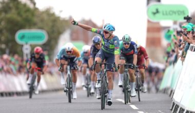 Tour of Britain Men: Tim Merlier outpaces Olav Kooij to win stage 2 reduced bunch sprint finish
