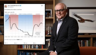 Scott Morrison sums up Labor's economic record in blunt six-word social media post following 16th rate rise under Anthony Albanese