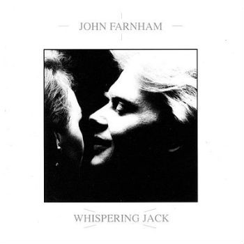 John Farnham's Whispering Jack, with a close-up of a man's side profile next to a woman's face,