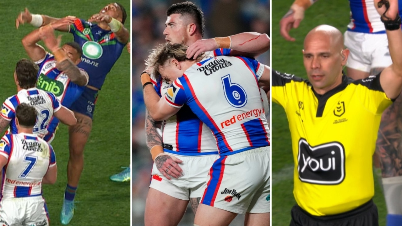 NRL 2026: Newcastle Knights stun Warriors to reach preliminary final, refereeing calls, video, highlights, reaction, press conferences