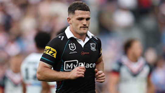 Nathan Cleary was sin-binned on Sunday.