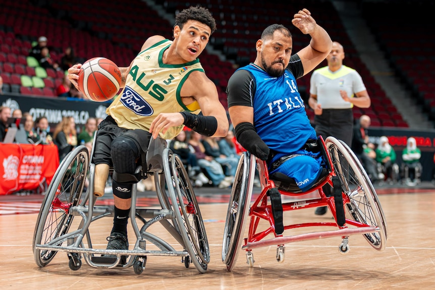 Australia playing Italy in the IWBF World Championships final in Ottawa.