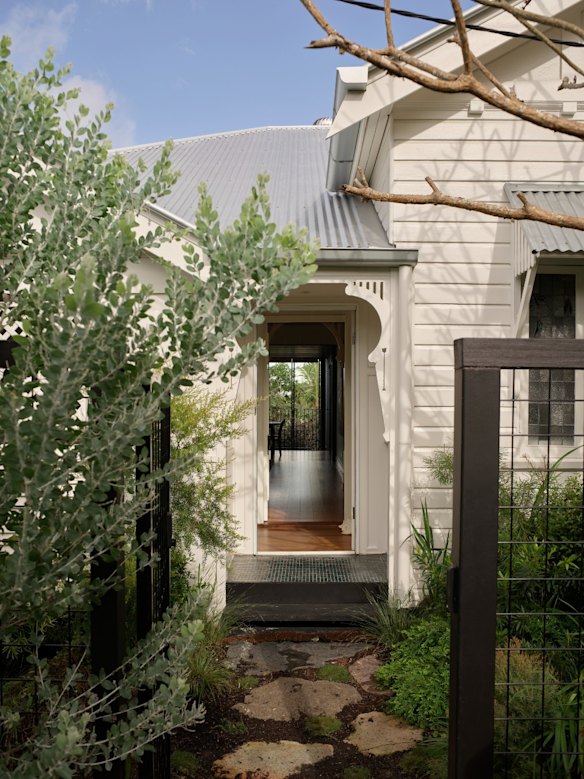 The western outlook is visible even from the front door of the original cottage.