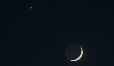 Don't miss Venus shine beside the crescent moon at sunset tonight